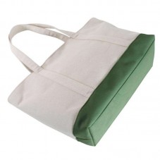 Fashionable colorblock canvas handbag