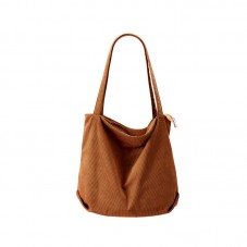 Comfortable corduroy canvas tote bag
