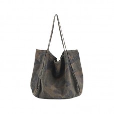 Camouflage print large-capacity canvas handbag
