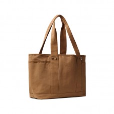 High quality brown large capacity canvas handbag
