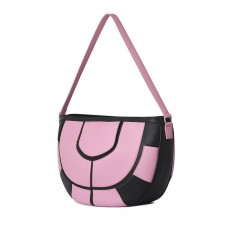Fashionable contrast color stitching crossbody bag