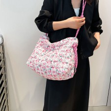 High-quality floral print soft crossbody bag