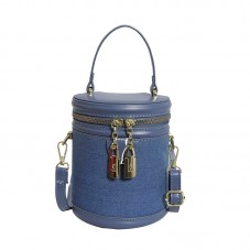 Retro bucket patchwork crossbody bag