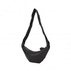 High quality soft black crossbody bag