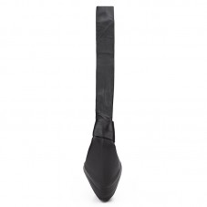 High quality soft black crossbody bag