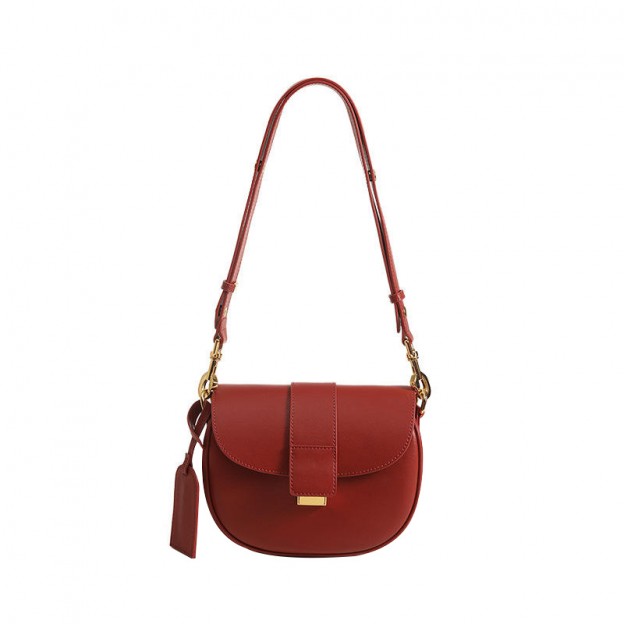 Smooth leather waterproof crossbody bag