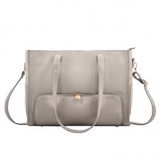 Large capacity durable waterproof leather tote bag
