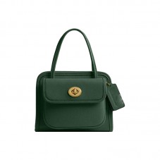 Luxury mini lock durable leather tote