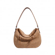 Vintage patchwork flap leather tote