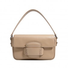 Simple waterproof flap leather tote