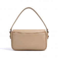 Simple waterproof flap leather tote