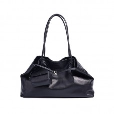 Elegant waterproof smooth leather tote bag