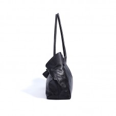 Elegant waterproof smooth leather tote bag