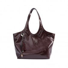 Large waterproof smooth leather tote