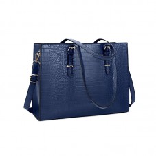 Durable crocodile-grain leather handbag