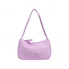 Purple fashion mini leather tote bag