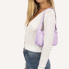 Purple fashion mini leather tote bag