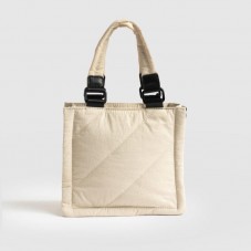 Mini quilted down soft fluffy nylon tote