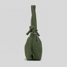Lightweight solid quilted nylon tote