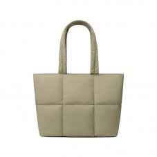 Casual soft fluffy quilted polyester bag