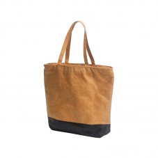 Contrast color stitching polyester tote bag