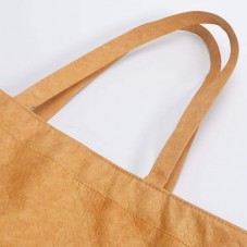 Contrast color stitching polyester tote bag