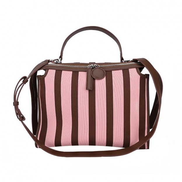 Stripe design trendy large-capacity backpack