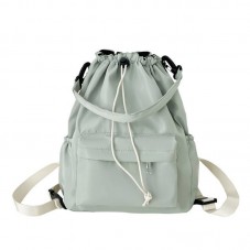 Casual lightweight drawstring pocket backpack
