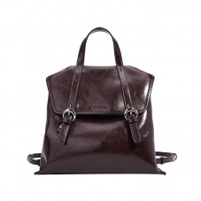 Stylish waterproof smooth leather backpack