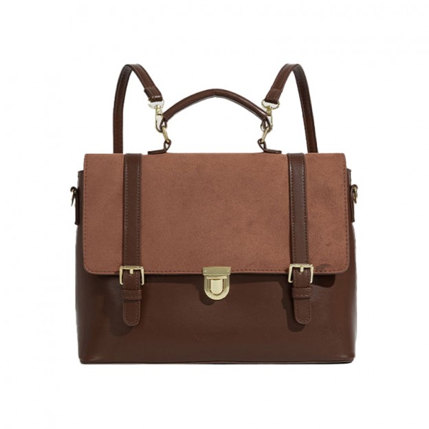 Waterproof leather business backpack