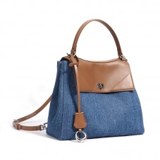 Spliced versatile casual flap backpack