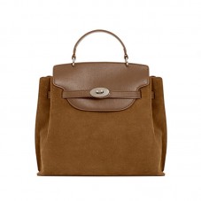 Stylish and practical leather flap backpack