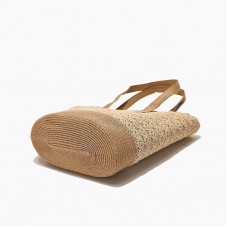 Summer simple large capacity beach straw bag