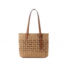 Casual hollow woven beach straw bag