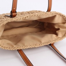 Casual hollow woven beach straw bag