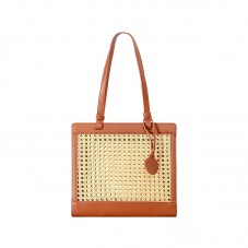 Hollow rattan woven beach straw bag