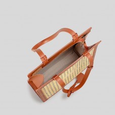 Hollow rattan woven beach straw bag