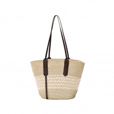 Fashionable large-capacity beach straw bag