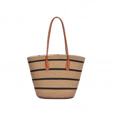 Luxury summer soft beach straw bag