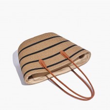 Luxury summer soft beach straw bag