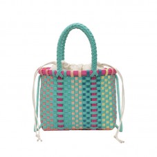 Hand-woven durable beach straw bag